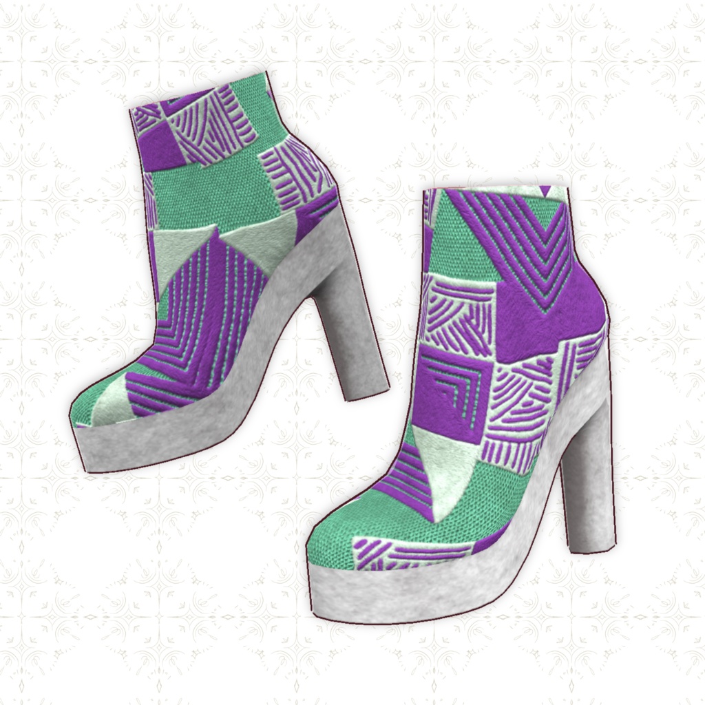 【VRoid正式版】春のハイヒールブーツ TORINGO_spring boots