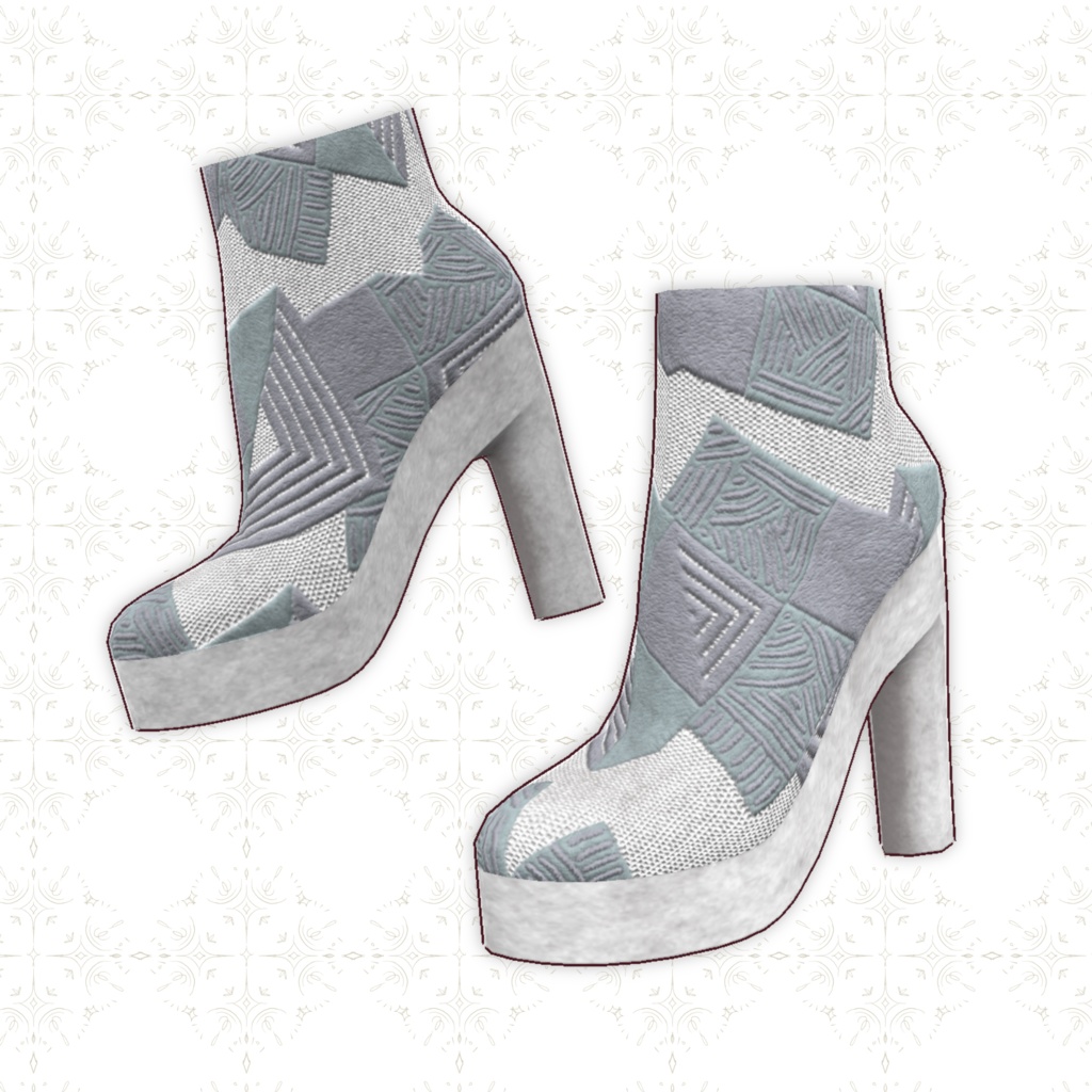 【VRoid正式版】春のハイヒールブーツ TORINGO_spring boots