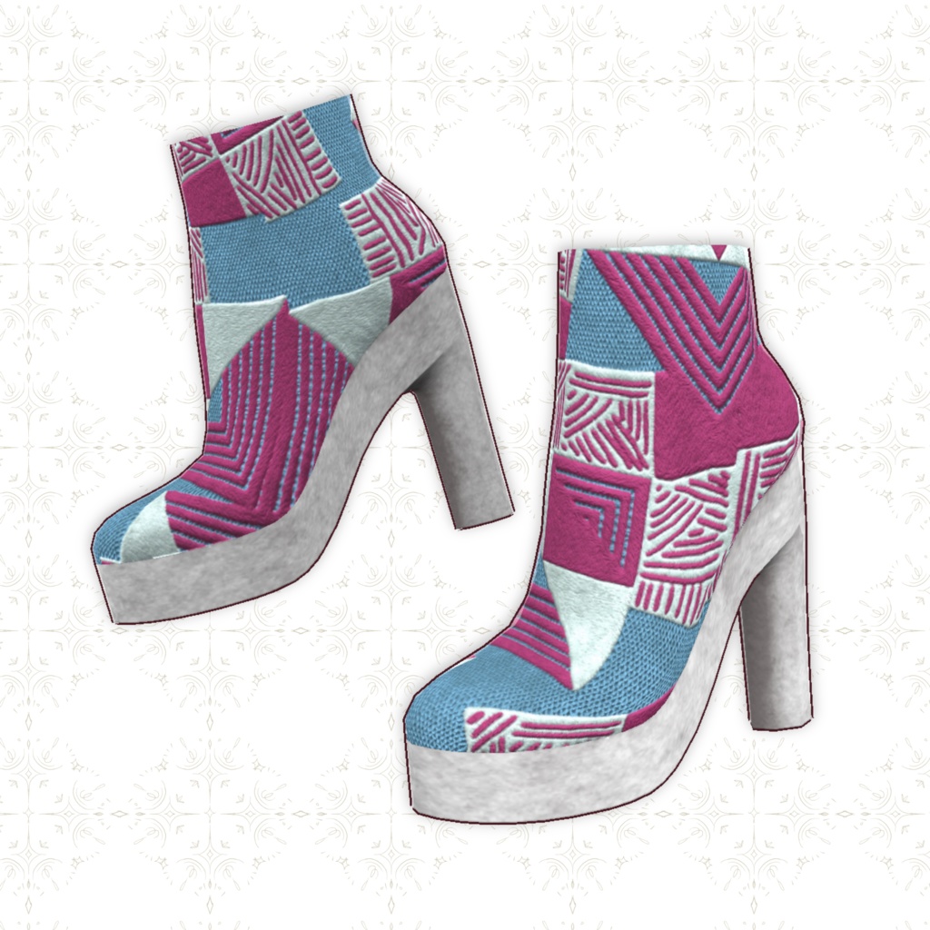 【VRoid正式版】春のハイヒールブーツ TORINGO_spring boots