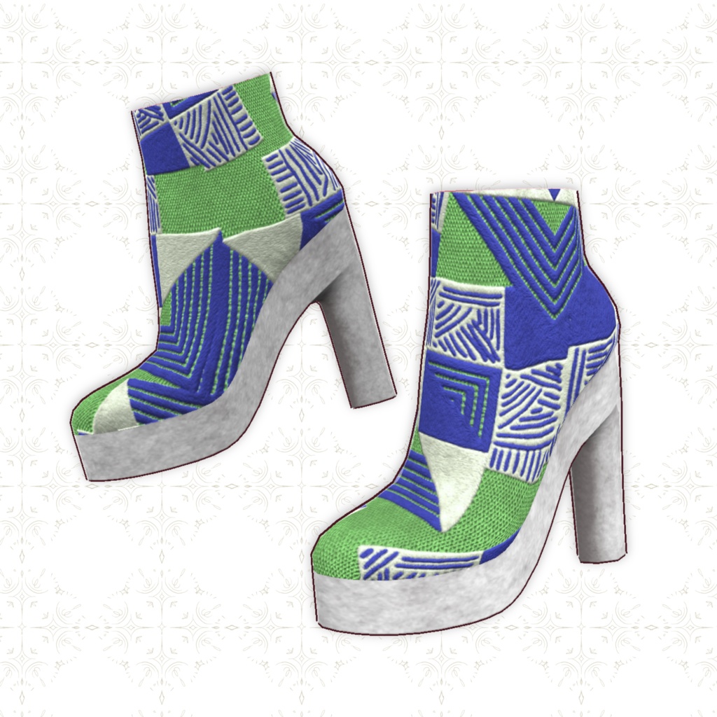 【VRoid正式版】春のハイヒールブーツ TORINGO_spring boots