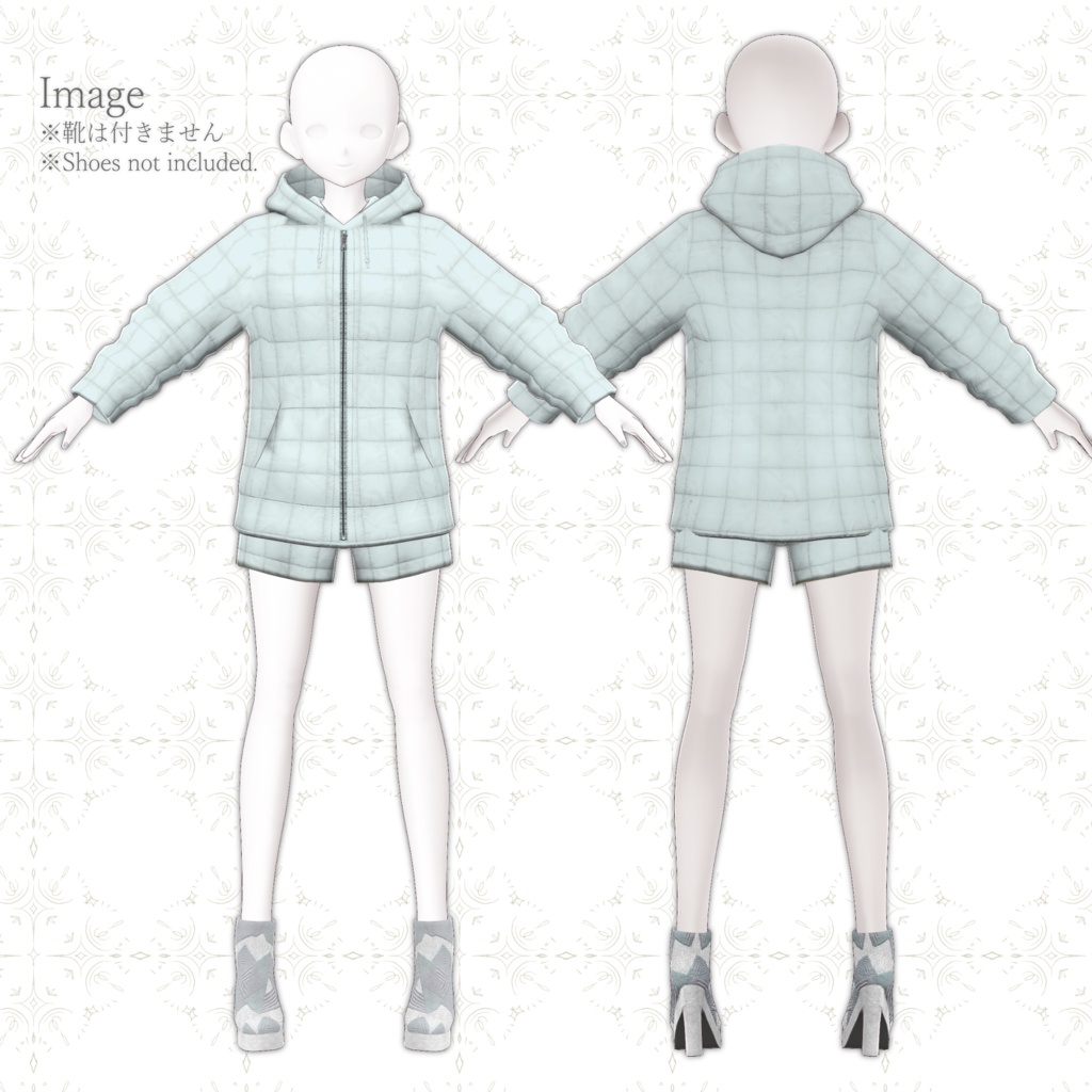 【VRoid正式版】春のダウンパーカー _Spring Down hoodie