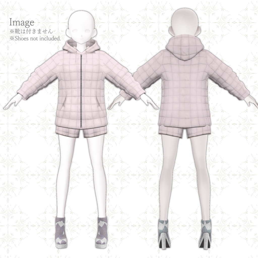 【VRoid正式版】春のダウンパーカー _Spring Down hoodie