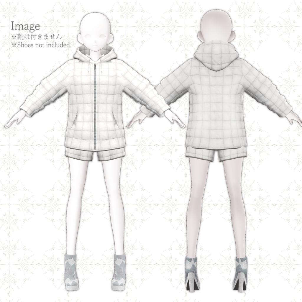 【VRoid正式版】春のダウンパーカー _Spring Down hoodie