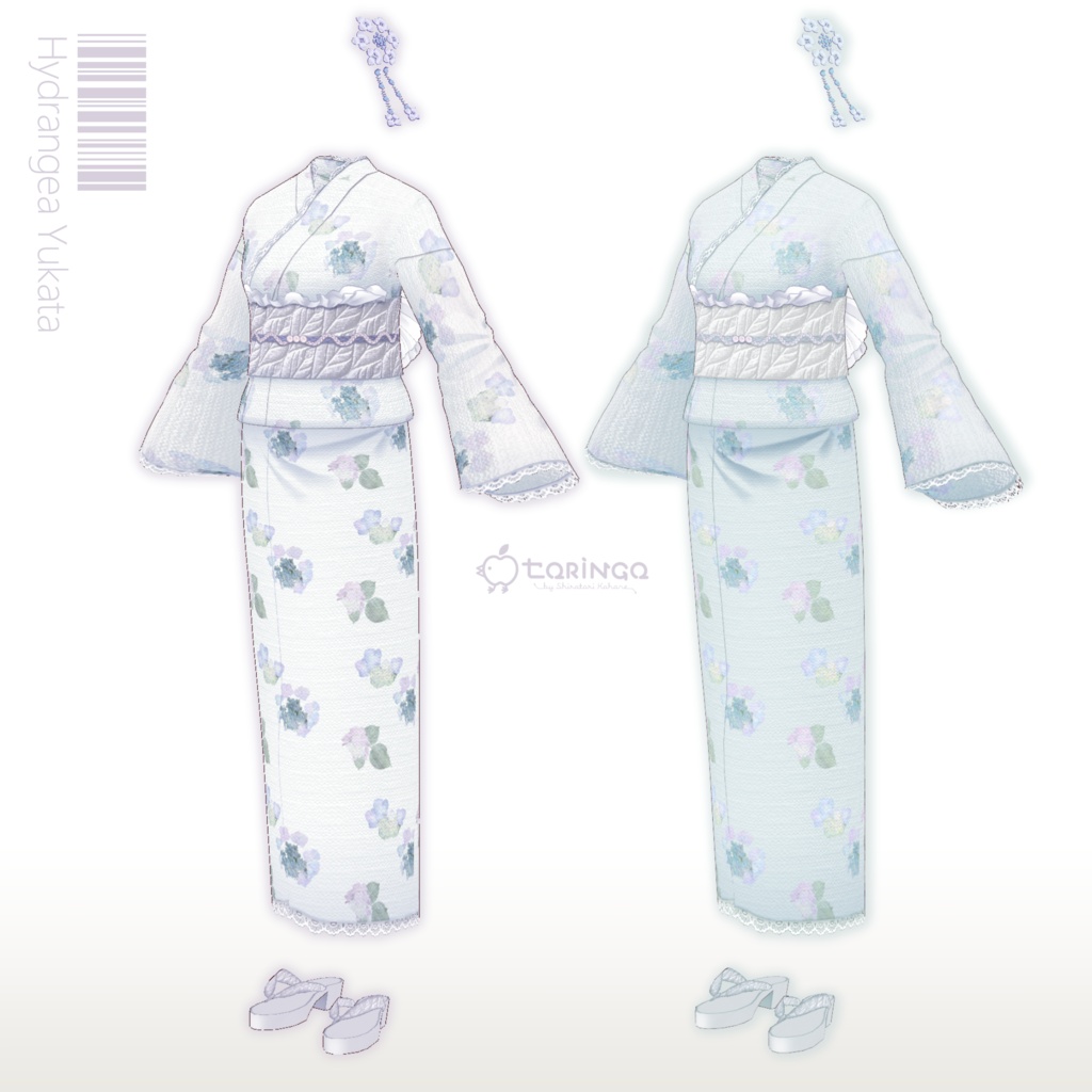 【VRoid正式版】紫陽花浴衣 Hydrangea Yukata