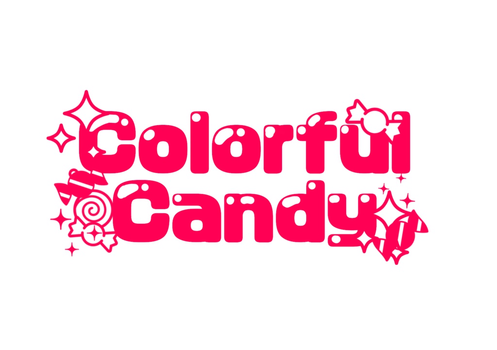 ロゴ トートバッグ(colorfulcandy)