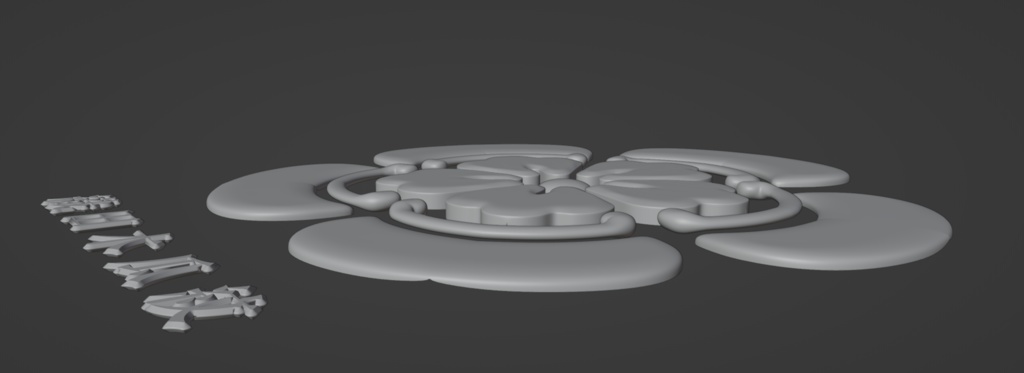 【3Dモデル】 織田木瓜紋_織田信長