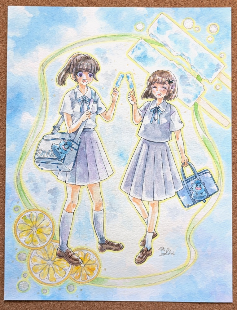 NEW!【フレームレス原画】あの夏×思い出×ソーダ味