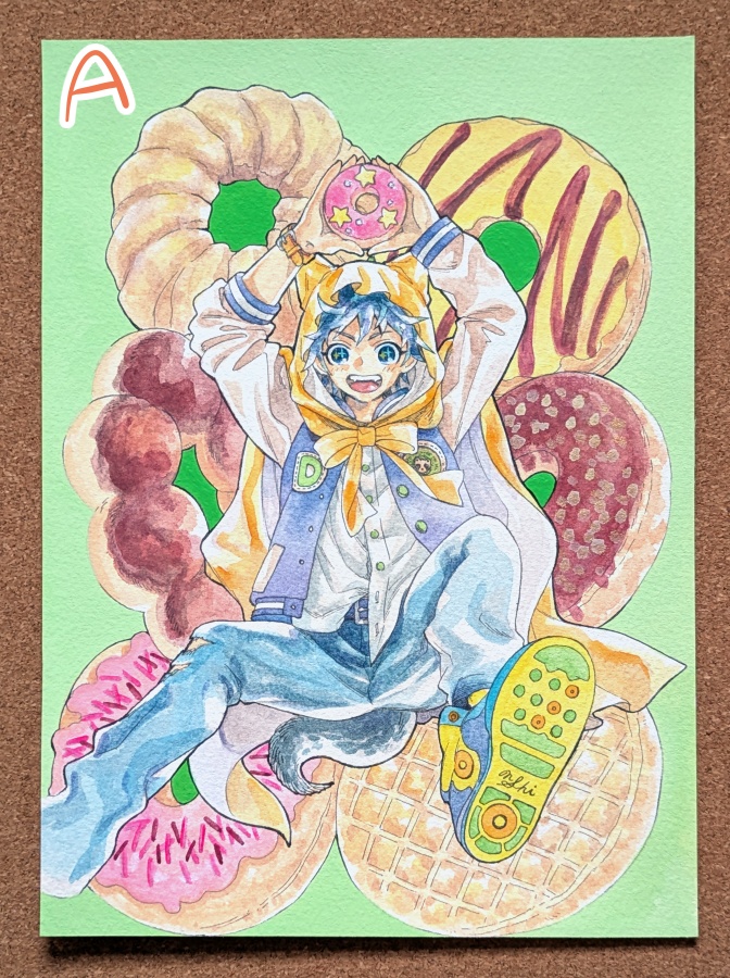 NEW!【フレームレス原画】犬頭巾くん