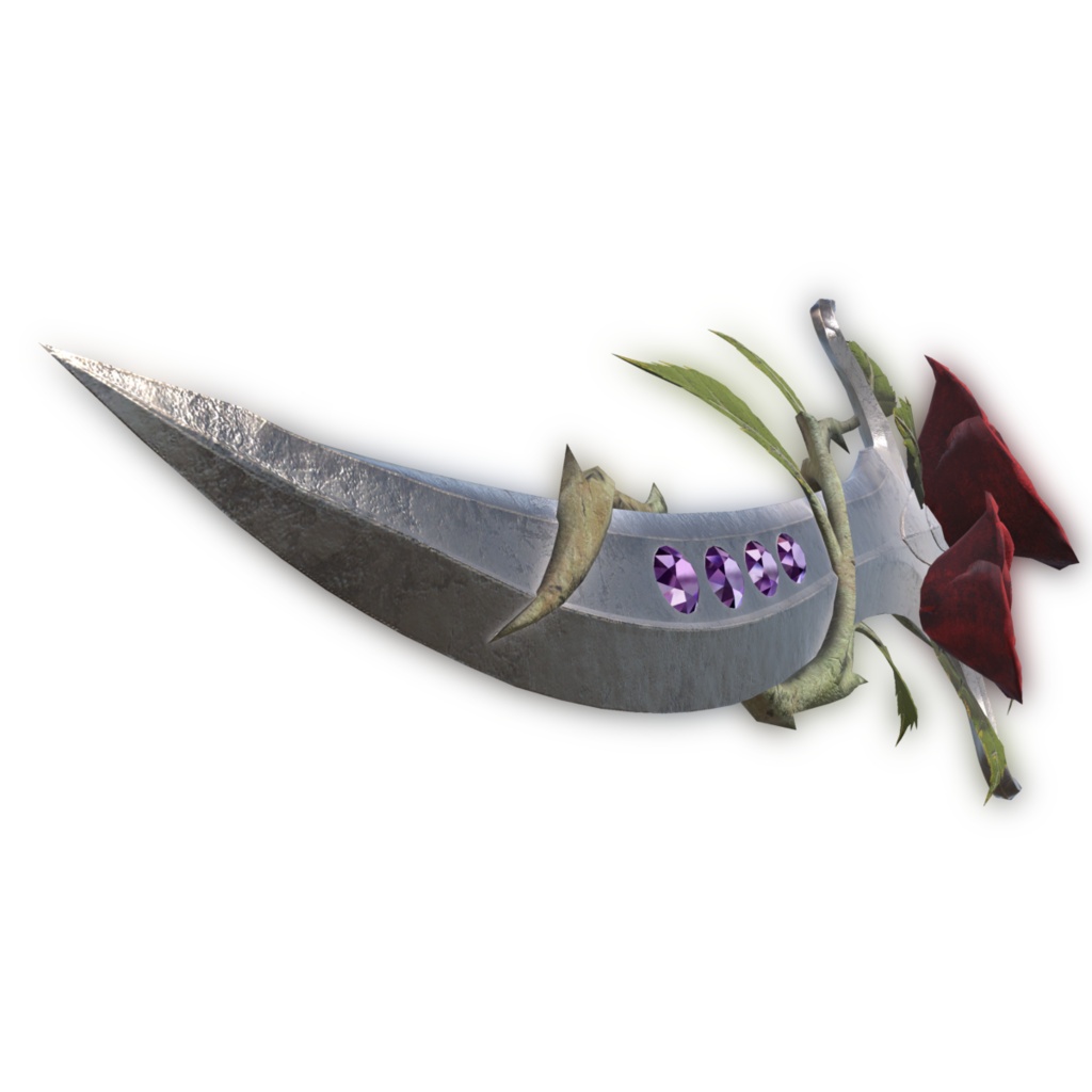 Dark Fantasy Rose Dagger for Manuka { マヌカ用 ダークファンタジー 薔薇の短剣 }