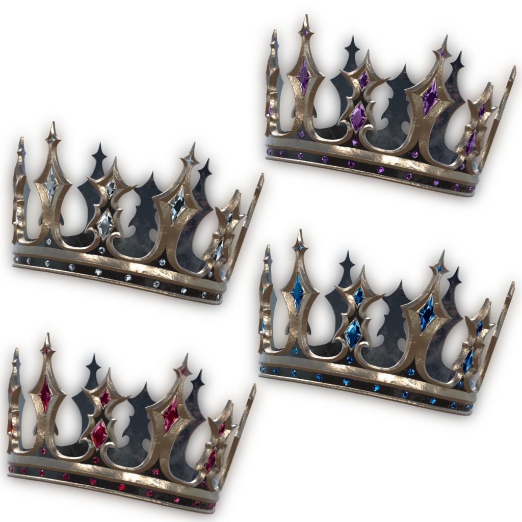 Dark Fantasy Rose Dagger & Crown Set for Manuka { マヌカ用 ダークファンタジー 薔薇の短剣&王冠セット}
