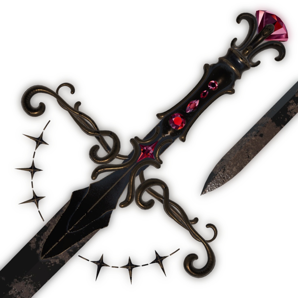 Dark Fantasy Longsword,Manuka,Komano {ダークファンタジー ロングソード , マヌカ - コマノ}
