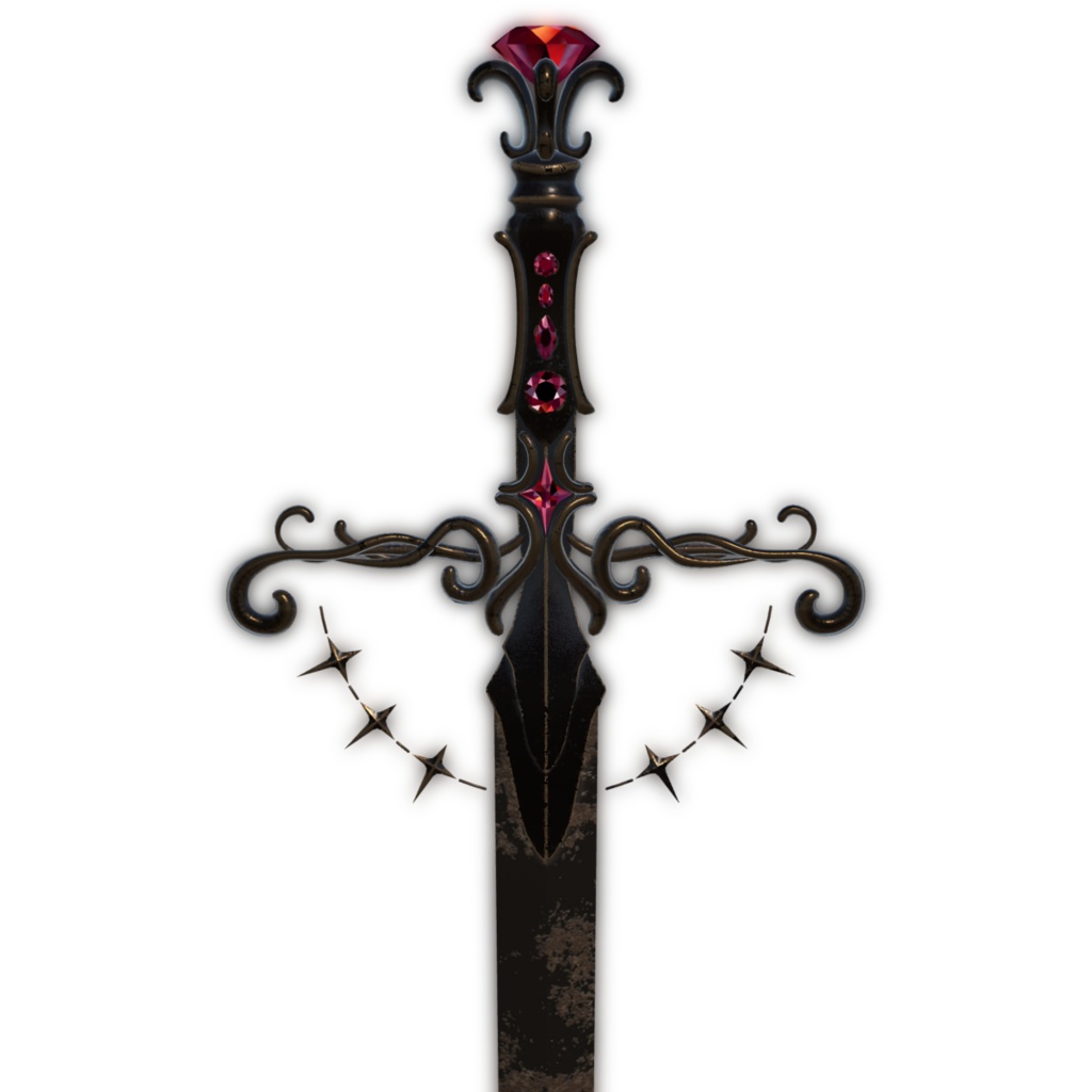 Dark Fantasy Longsword,Manuka,Komano {ダークファンタジー ロングソード , マヌカ - コマノ}