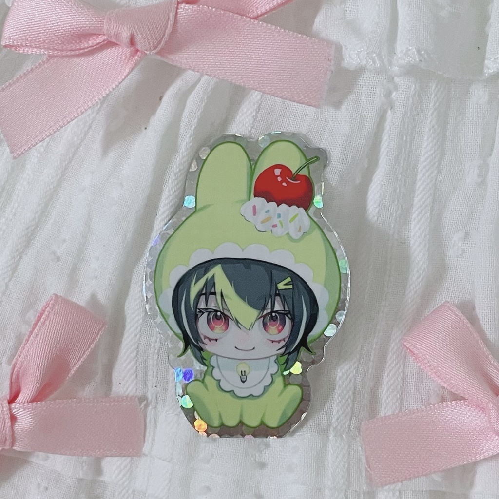 【セット】キラキラうさぎステッカー&マグネット6種