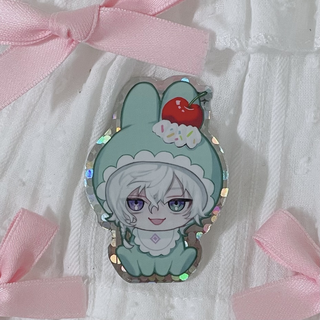 【セット】キラキラうさぎステッカー&マグネット6種