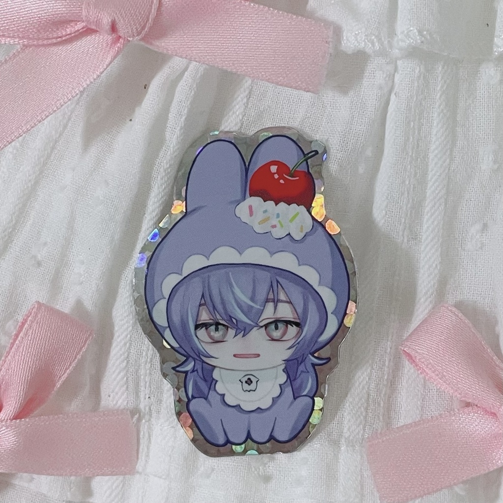 【セット】キラキラうさぎステッカー&マグネット6種