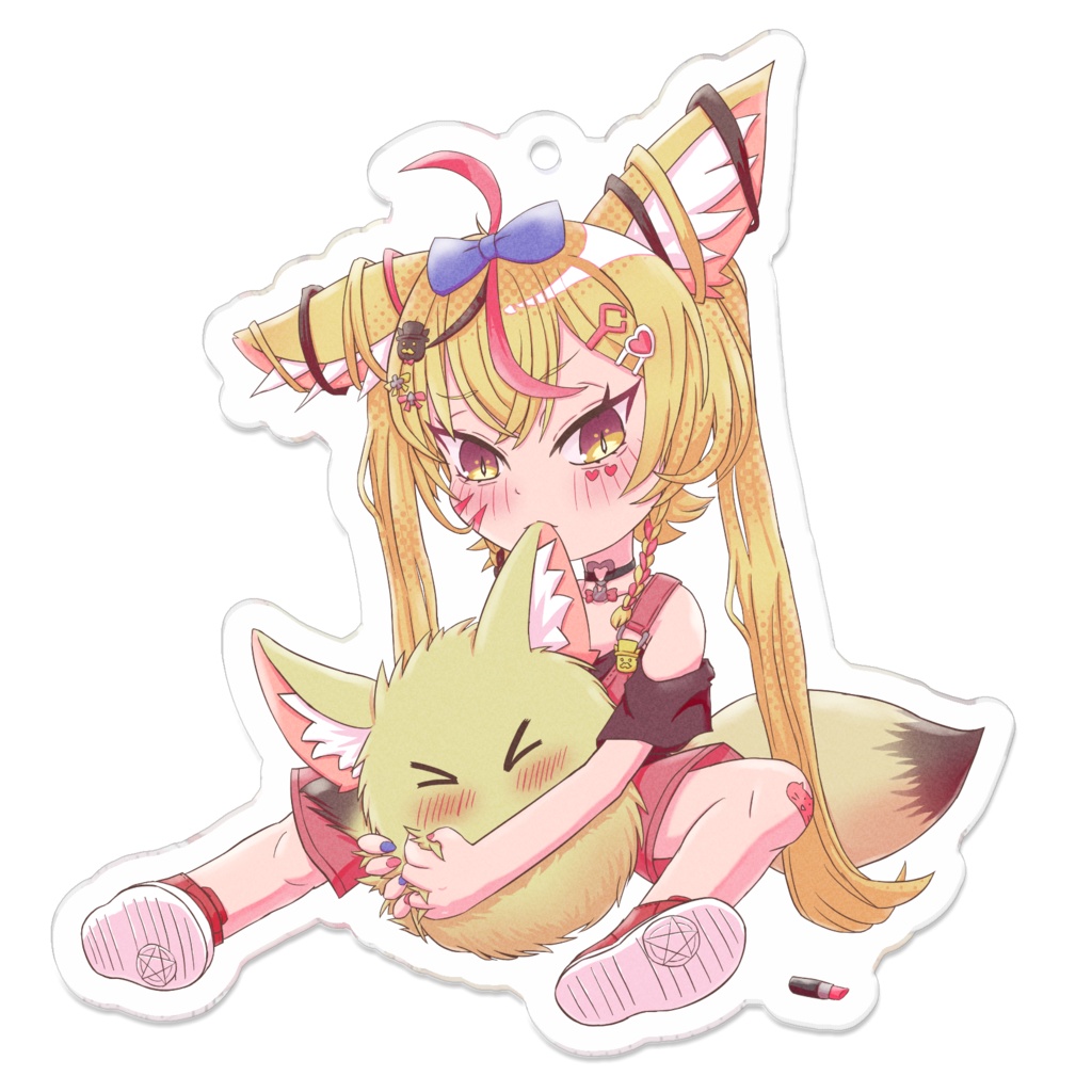【非公式】尾丸ポルカ　アニマル　アクリルキーホルダー フチなし