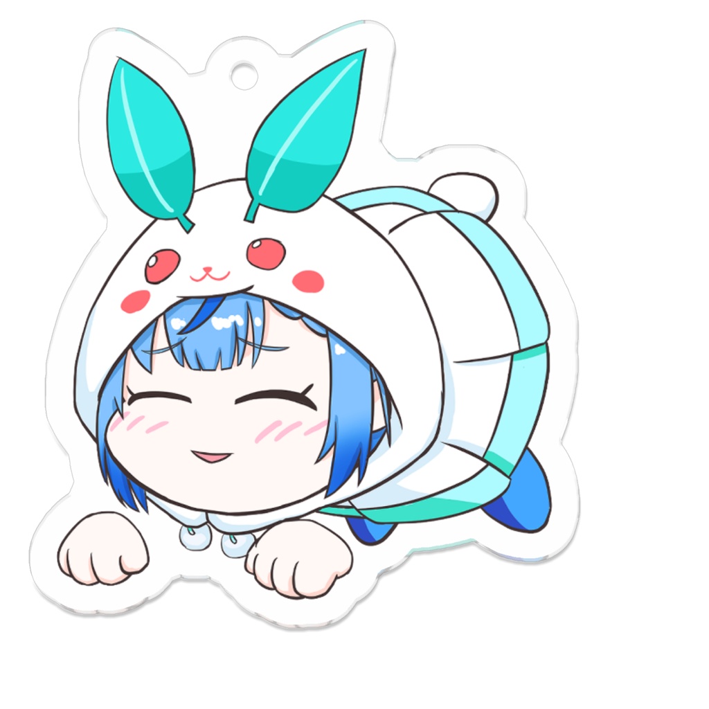 【非公式】雪花ラミィ　フード　アクリルキーホルダー