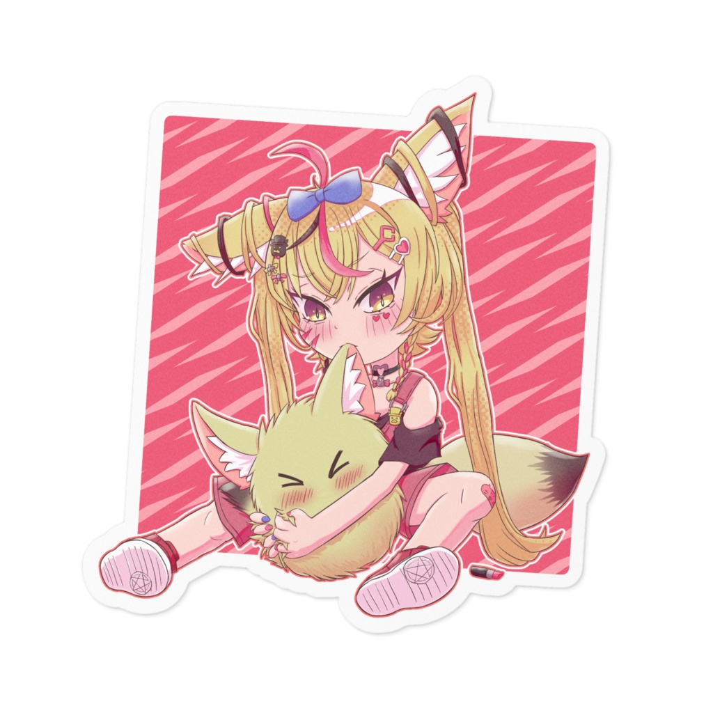 【非公式】尾丸ポルカ　アニマル　ステッカー