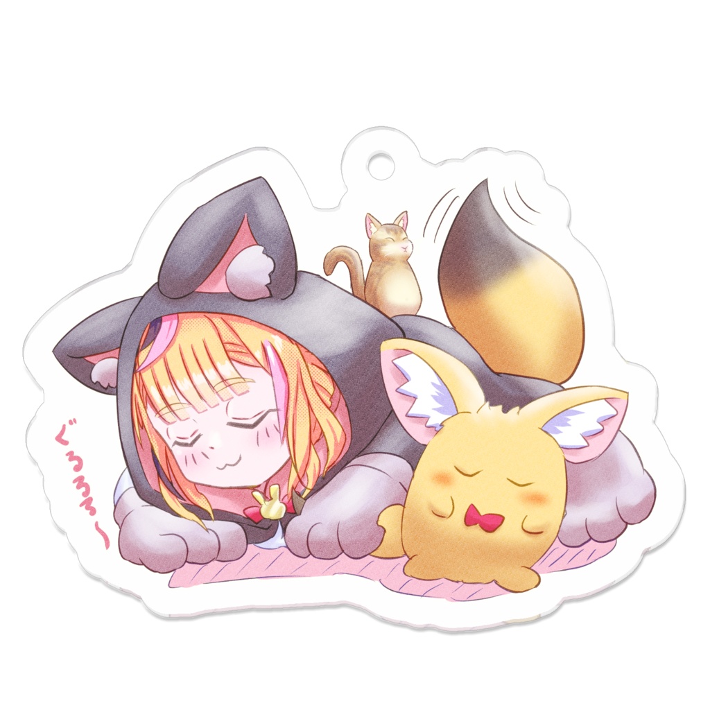 【非公式】尾丸ポルカ　ねこポルカ　アクリルキーホルダー