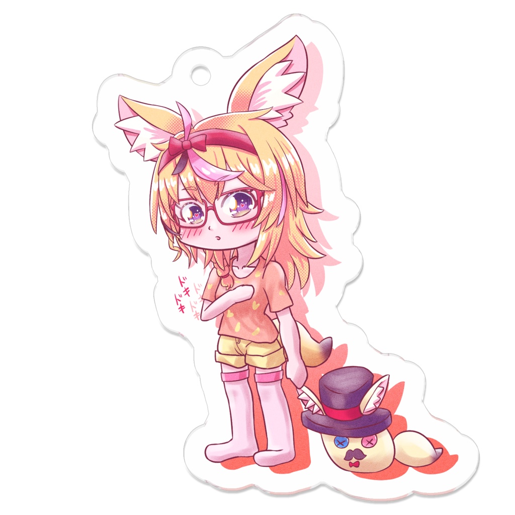 【非公式】尾丸ポルカ メガネポルカ アクリルキーホルダー