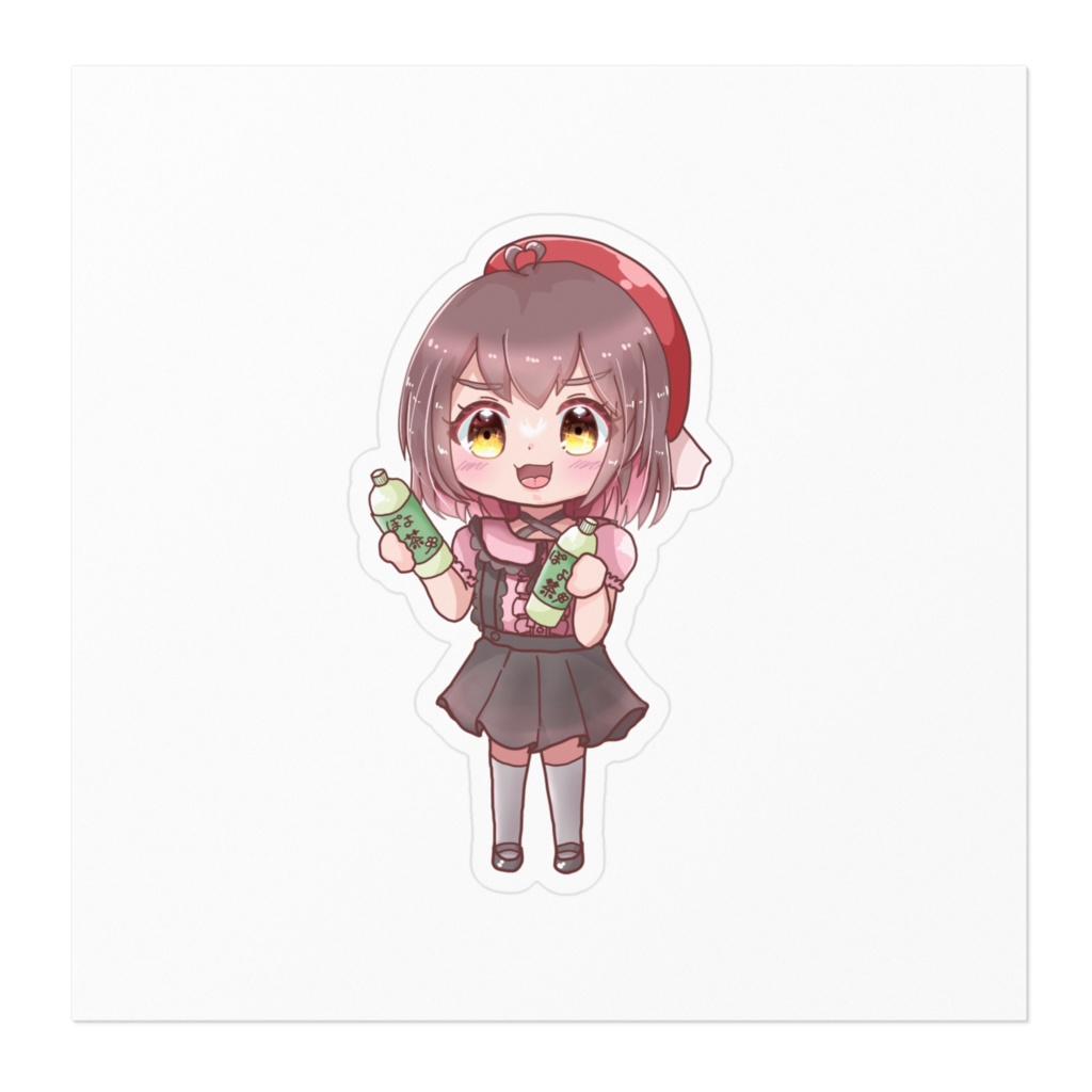 み〜ぽよステッカー(一緒にお茶飲も!)