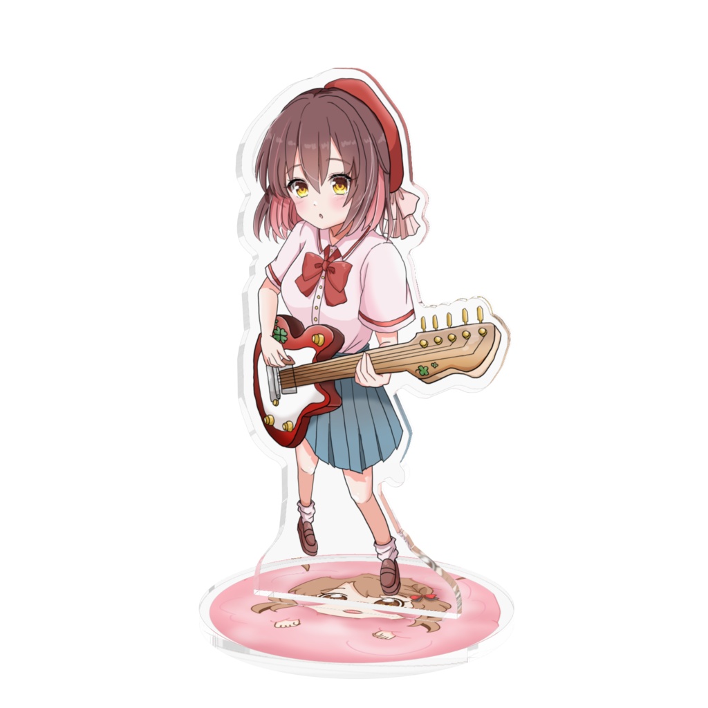 ギターを弾くあの時のぽよ