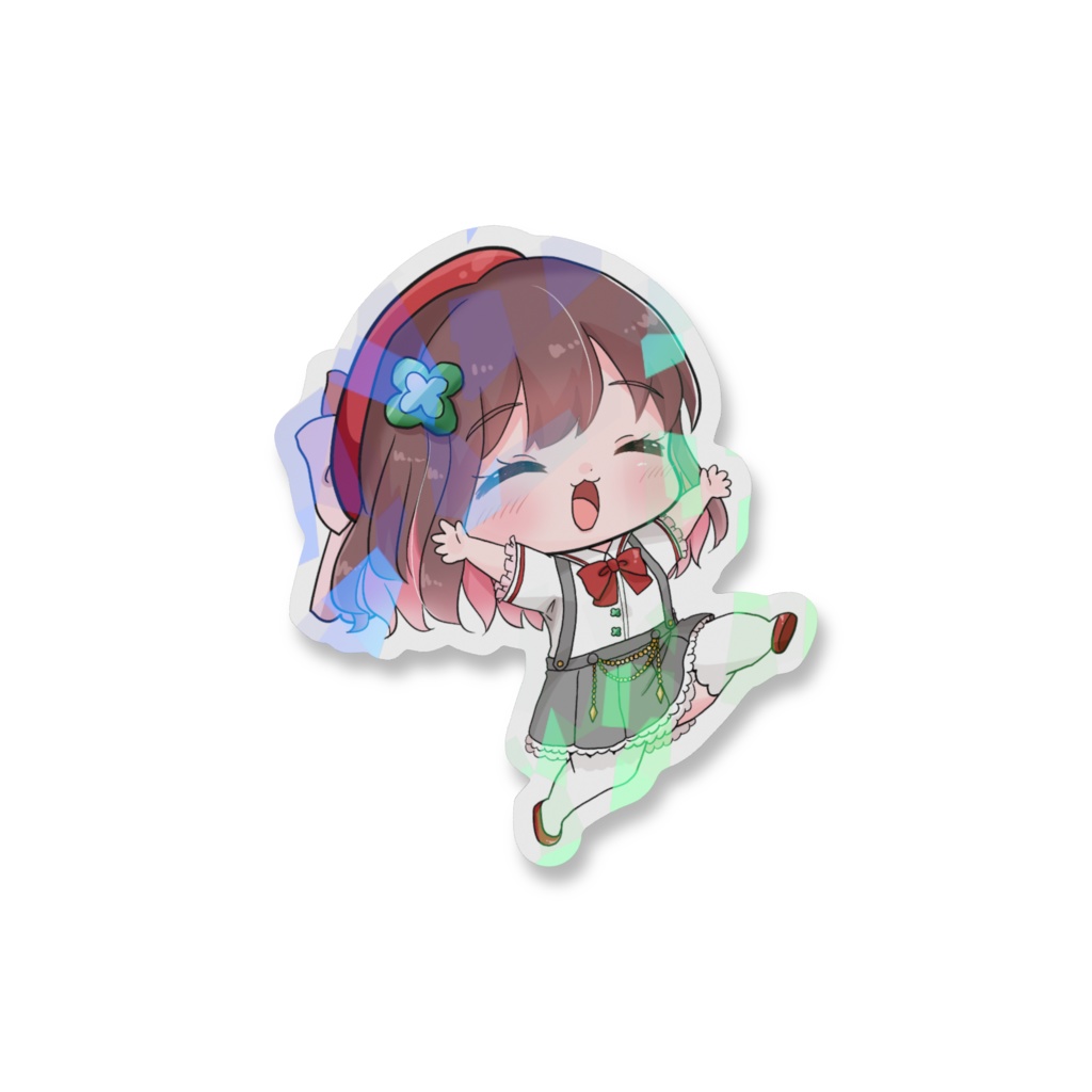 「おでかけわーいっ」なぽよ ホログラムステッカー