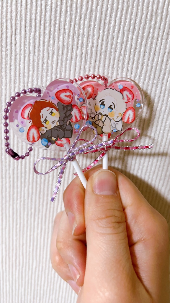 悪魔と天使のハートキャンディーアクキー