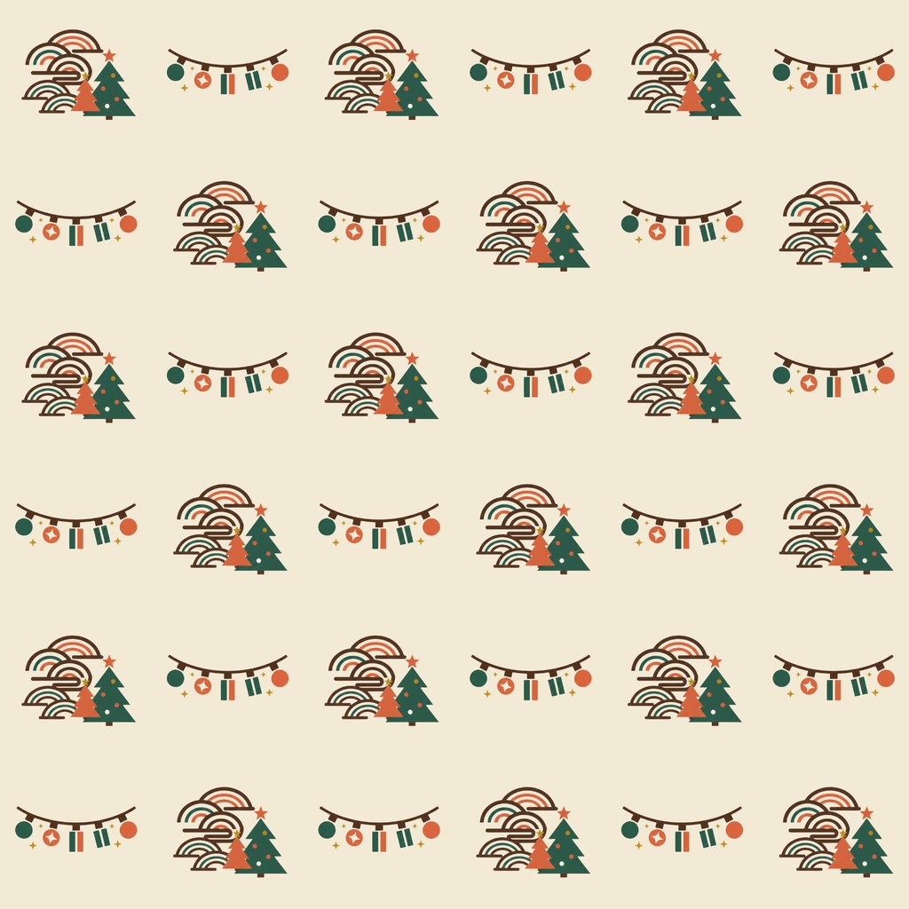 和風モダン デジタルペーパー(Wafu-Modern digital paper) Christmas