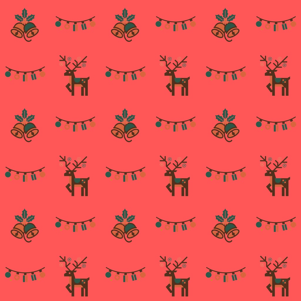 和風モダン デジタルペーパー(Wafu-Modern digital paper) Christmas