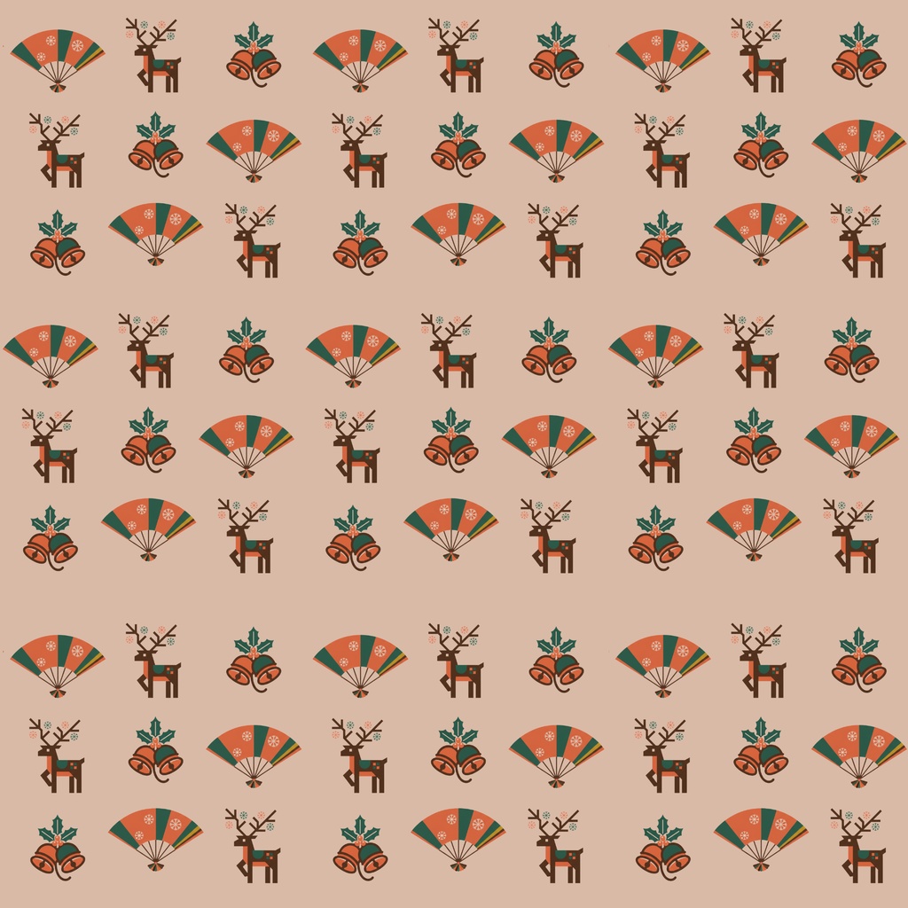 和風モダン デジタルペーパー(Wafu-Modern digital paper) Christmas