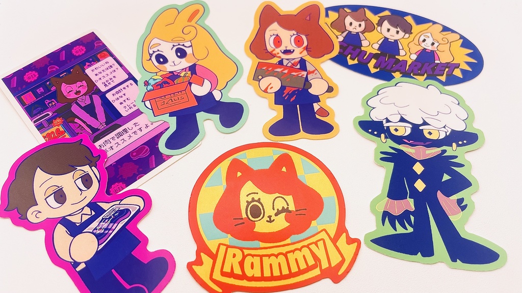 UCHU MARKET ステッカー(全7種)