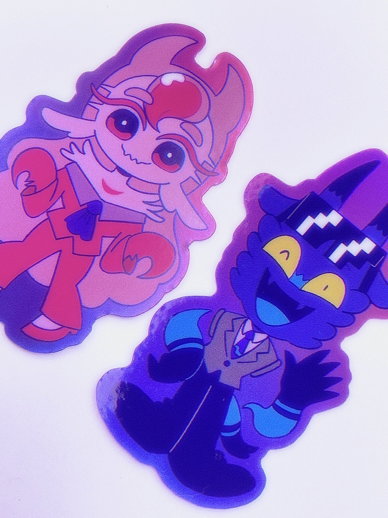 ホロステッカー(ギコ&ポージー)