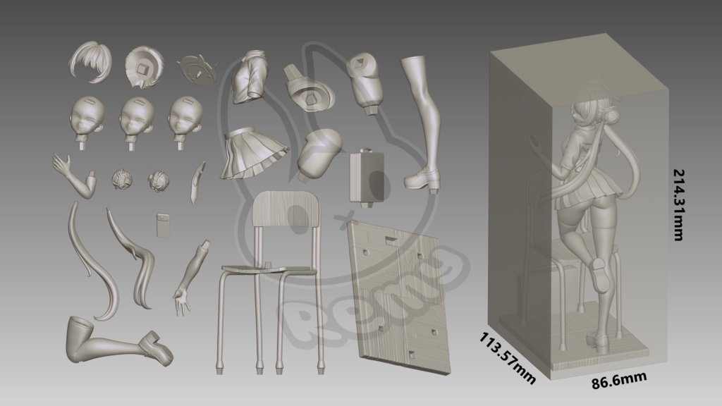 ブルーアーカイブ キサキ ガレージキット