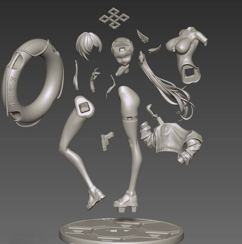 ブルーアーカイブ 水着カンナ ガレージキット