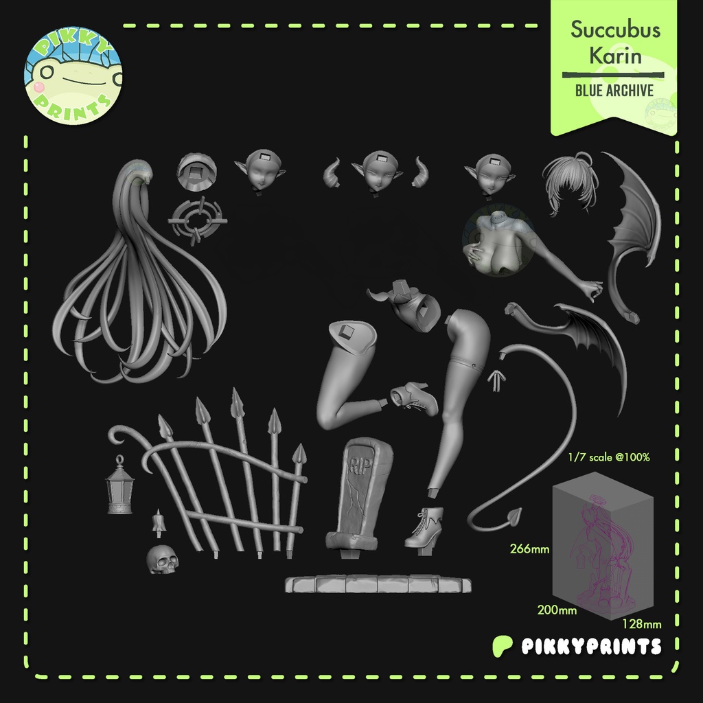 ブルーアーカイブ カリン(サキュバス) ガレージキット