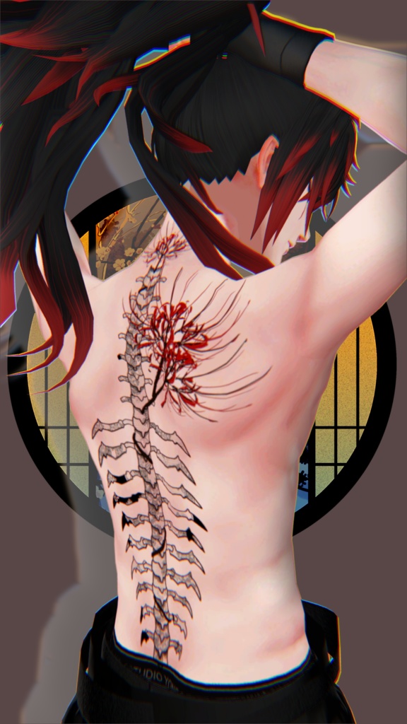 弐輪ノ彼岸花 入れ墨★感謝をこめてtexture増やしました!!★