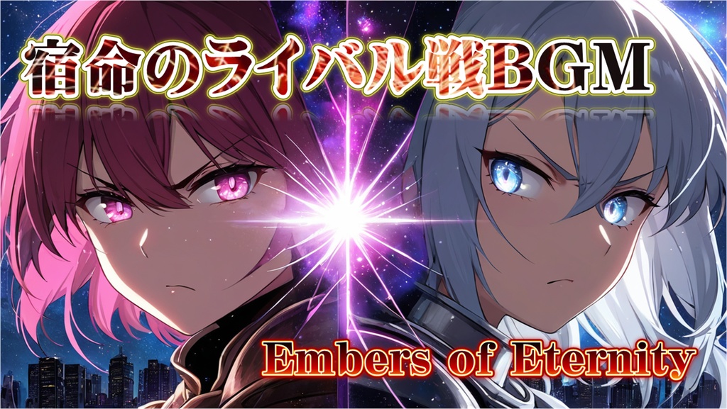 【フリーBGM】宿命のライバル戦BGM「Embers of Eternity」【ピアノ→ロック／ドラマチック／ボス戦闘曲】