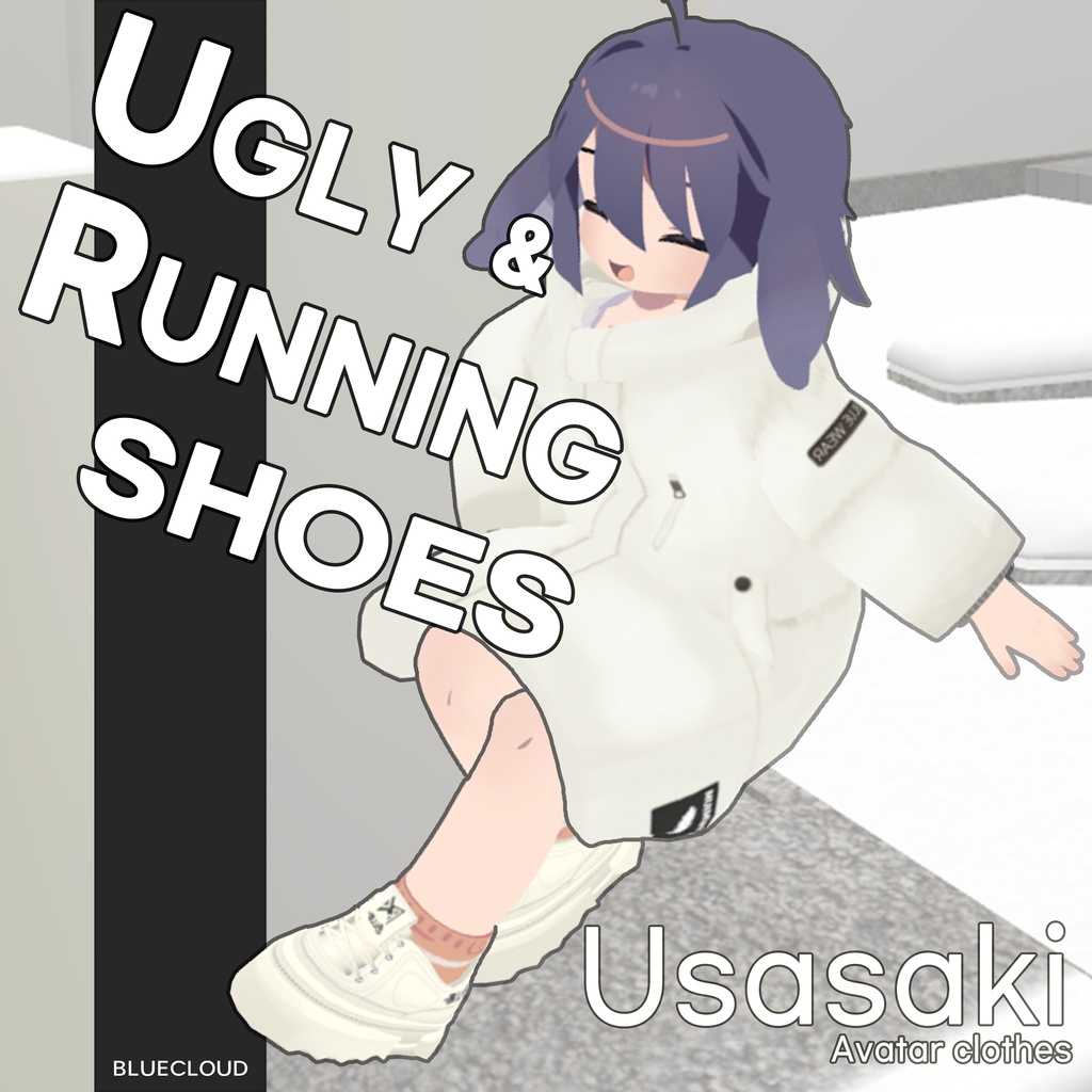 【3Dモデル】 うささき usasaki - Ugly & Running shoes
