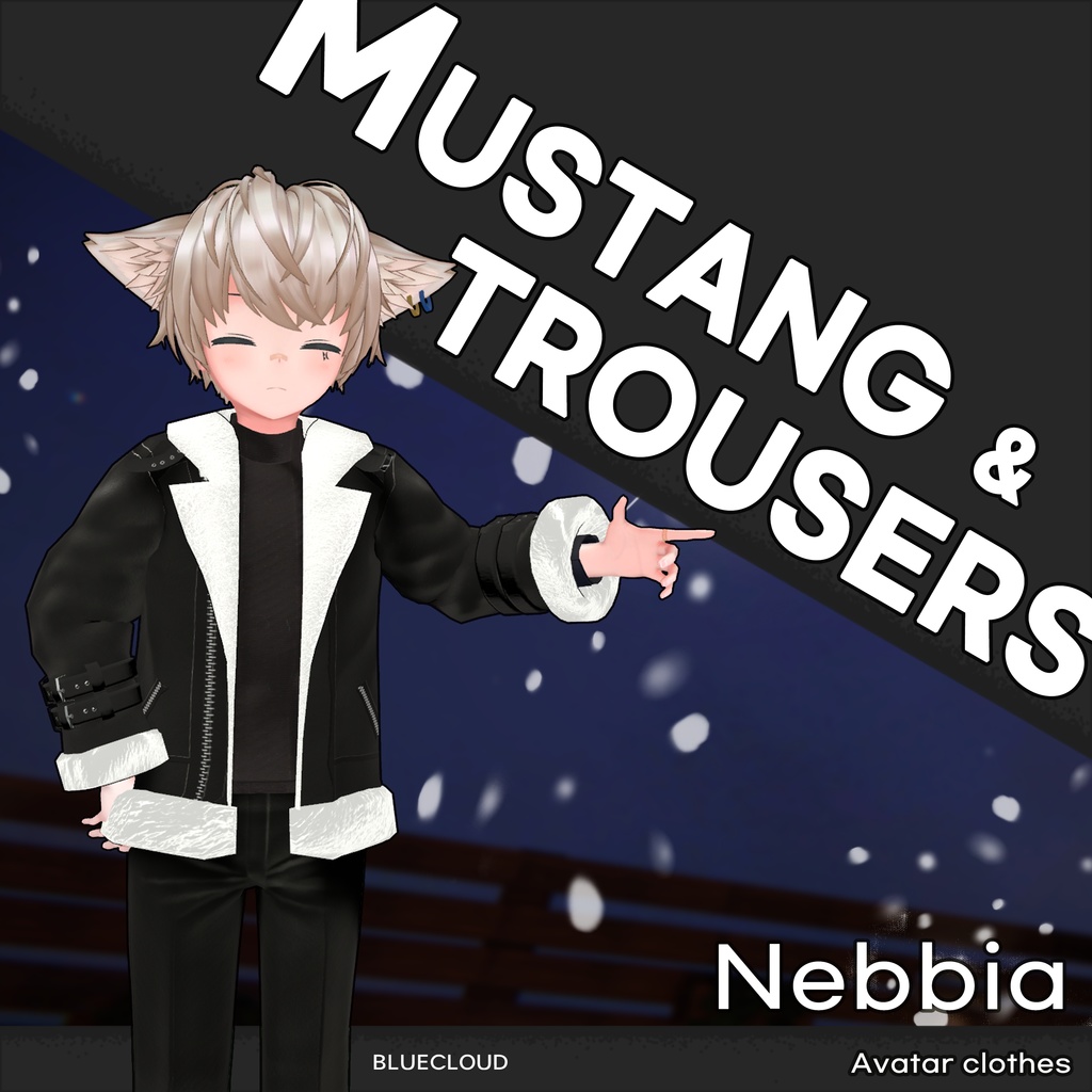 【3Dモデル】 [ネビア] Nebbia - Mustang & Trousers[🚫Stop selling]