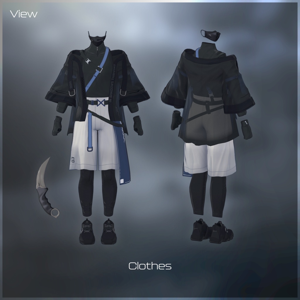 [水瀬, 狛乃, +Head, 怜-Rei, Demian] Summer Night Techwear 缩略图 9