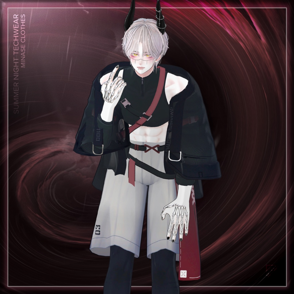 [水瀬, 狛乃, +Head, 怜-Rei, Demian] Summer Night Techwear 缩略图 7