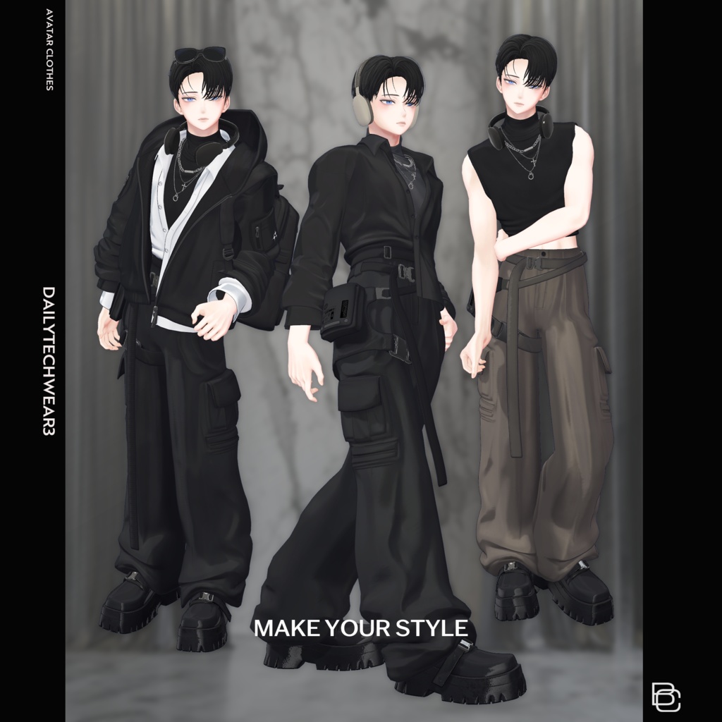 【7 アバター対応】 Daily Techwear-III