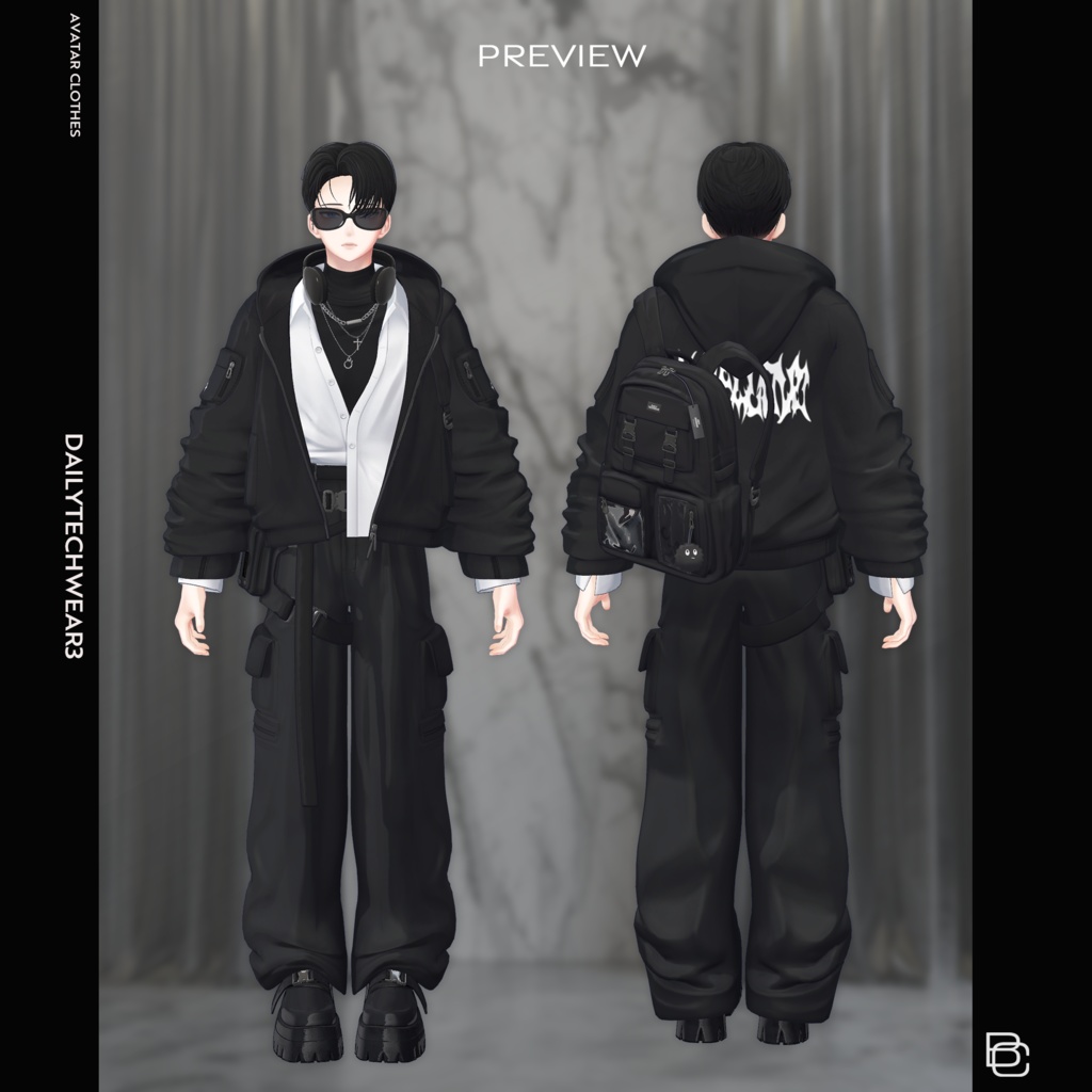 【7 アバター対応】 Daily Techwear-III