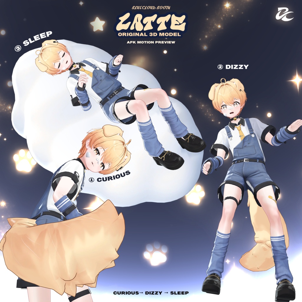 『ラテ』 - Latte / オリジナル3Dモデル