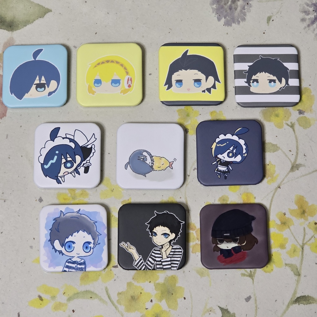 ぺ3缶バッジ(角丸)