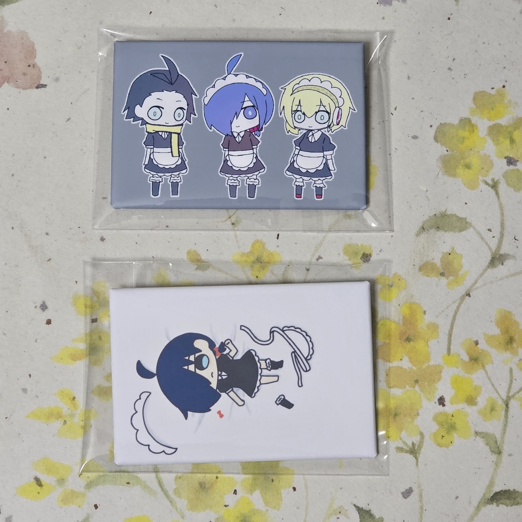 ぺ３缶バッジ(長方形)