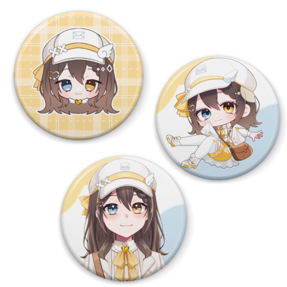 【１周年記念グッズ】缶バッジ３種セット