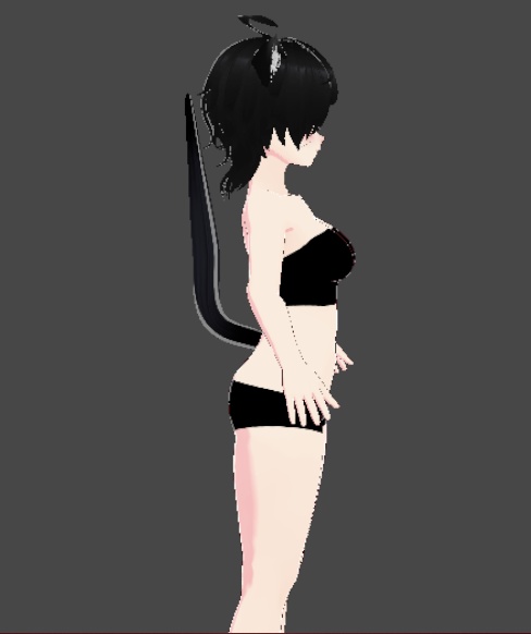 Cat Girl Base with Tail, Vroid File