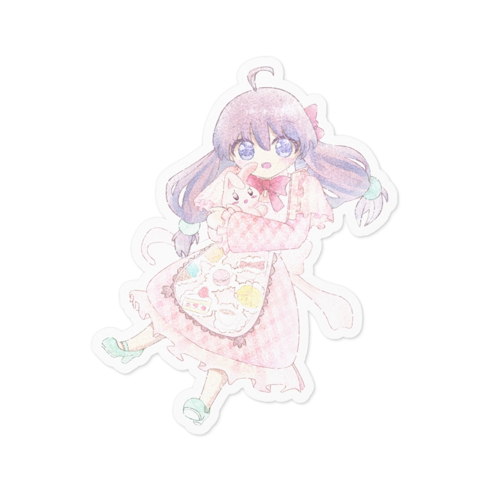 ゆめかわ風 女の子 ステッカー